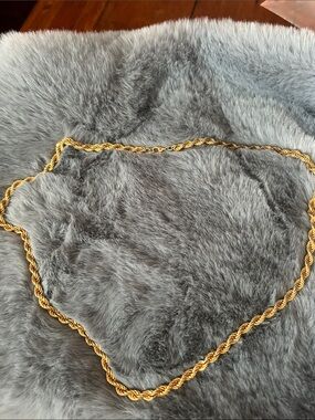 Monet Gold Rope Chain Necklace - Women's Fashion Jewelry